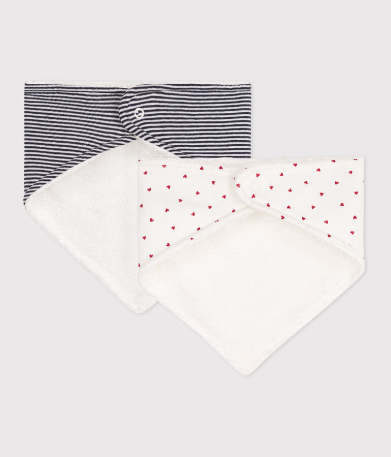 2 bavoirs bandanas b&eacute;b&eacute; en coton variante 1