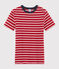 T-shirt iconique col rond Femme rouge TERKUIT/blanc MARSHMALLOW
