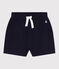 Short enfant en coton uni bleu SMOKING