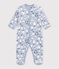 Surpyjama b&eacute;b&eacute; en polaire imprim&eacute; bonhomme de neige bleu/multicouleur