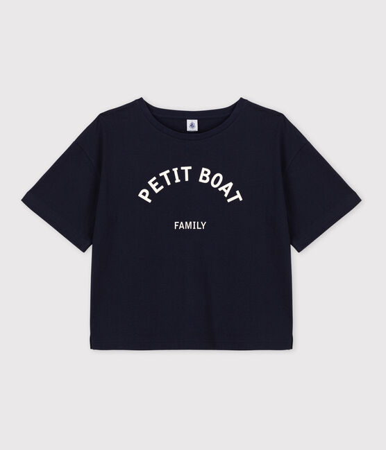 T-shirt LE BOXY en coton Femme bleu SMOKING