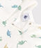 Pyjama b&eacute;b&eacute; en coton dinosaures blanc/multicouleur