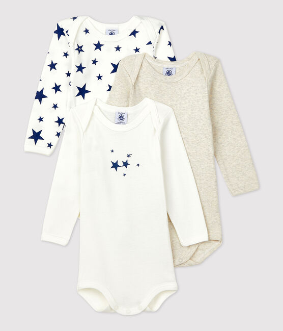 Lot de 3 bodies étoiles manches longues en coton variante 1