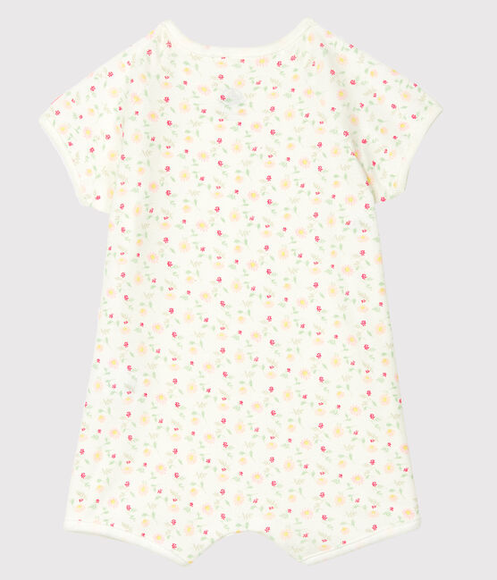 Combicourt bébé mixte en côte blanc MARSHMALLOW/blanc MULTICO