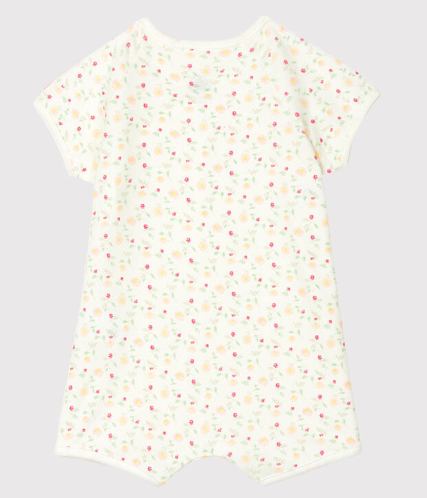 Combicourt b&eacute;b&eacute; mixte en c&ocirc;te blanc/multicouleur