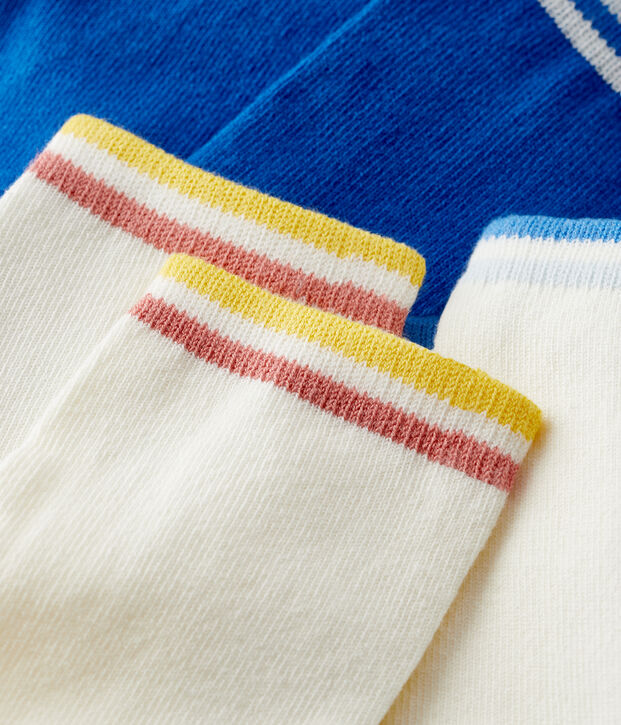 Lot de 3 paires de chaussettes enfant fille multicouleur