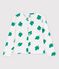 Cardigan imprimé en molleton enfant fille blanc MARSHMALLOW/vert GAZON