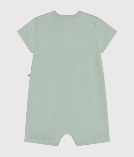 Combinaison courte en jersey léger bébé vert HERBIER