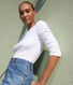 Tee-shirt l'Iconique manches longues en côte unie femme