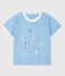 Tee-shirt manches courtes bébé garçon bleu JASMIN