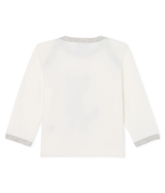 Tee shirt manches longues bébé garçon blanc MARSHMALLOW
