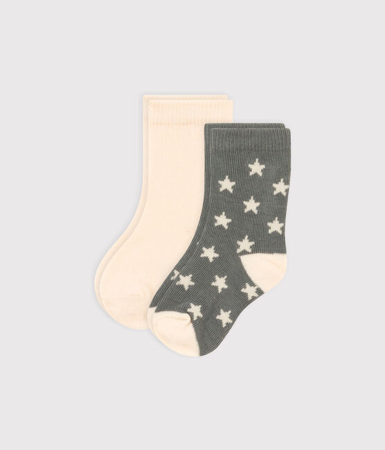 Lot de 2 paires de chaussettes étoiles bébé variante 2