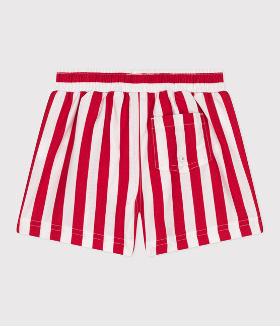 Short de bain bébé, imprimé rayé rouge MARSHMALLOW/ SPI
