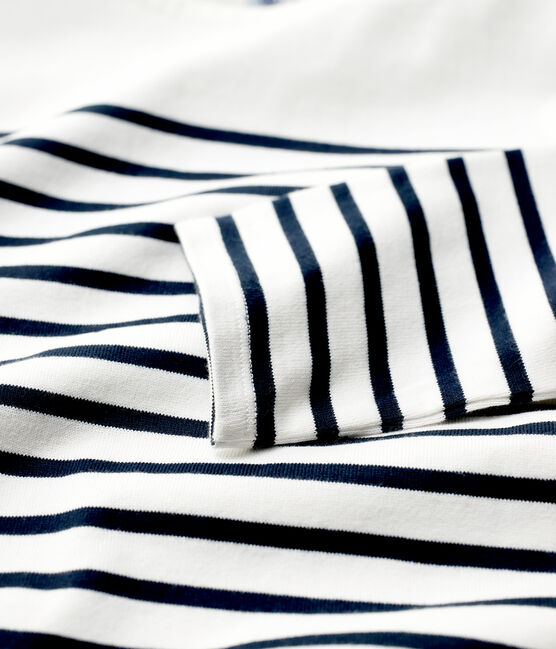Marinière iconique en coton Femme blanc MARSHMALLOW/bleu SMOKING