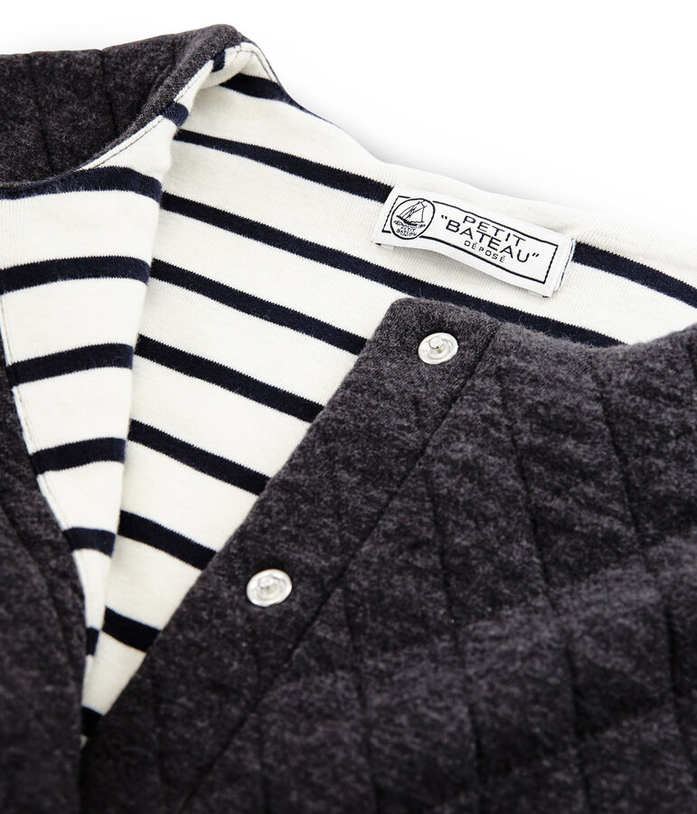 Veste longue tubique femme gris CITY CHINE