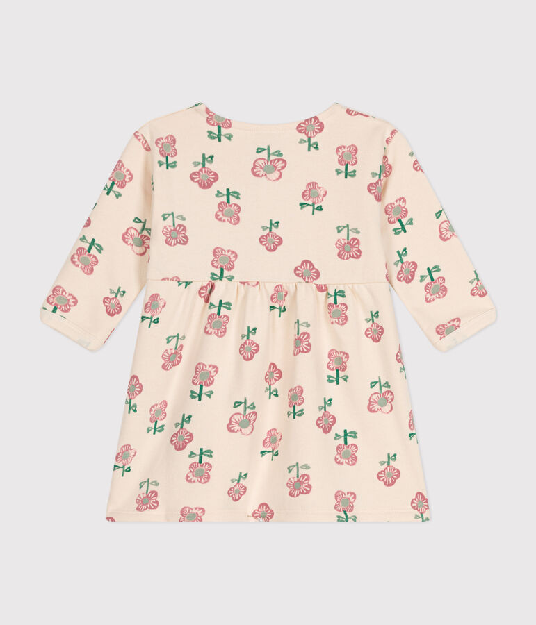 Robe manches longues b&eacute;b&eacute; jaune AVALANCHE/blanc DAISY