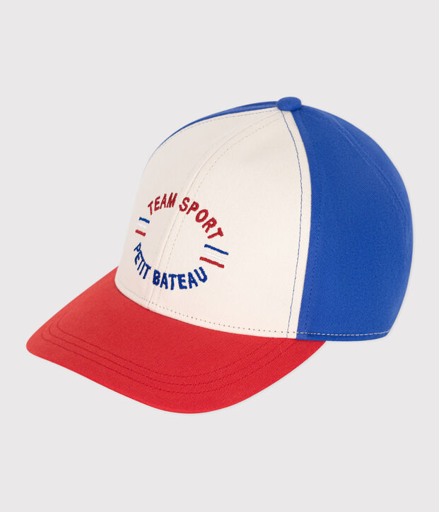 Casquette en coton team sport enfant rouge/rouge