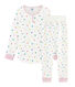 Pyjama petite fille taille montante en jersey double face