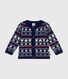 Cardigan en tricot contenant de la laine bébé