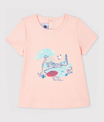 Blouse manches courtes avec col bébé fille