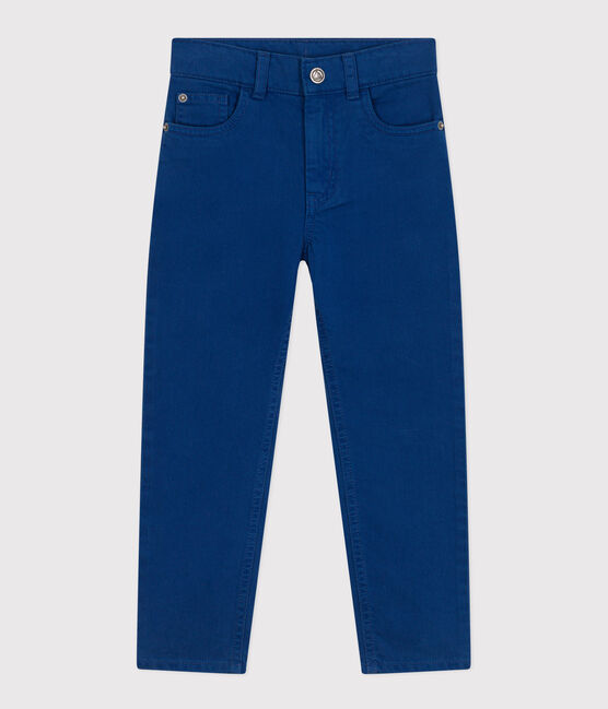 Pantalon droit en denim de couleur enfant garçon bleu INCOGNITO