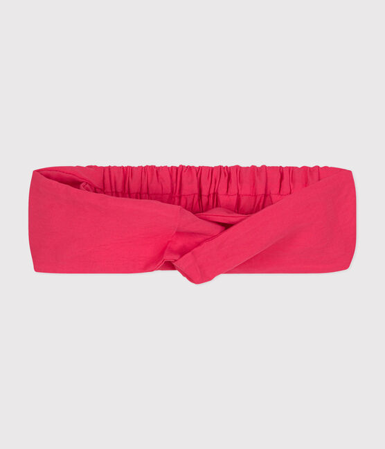 Bandeau en toile uni bébé rose GLOSS