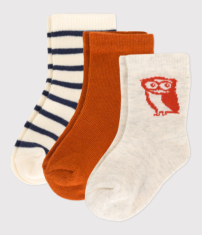 Lot de 3 paires de chaussettes b&eacute;b&eacute; multicouleur