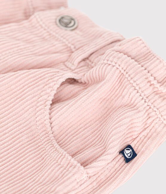 Pantalon en velours enfant fille rose SALINE