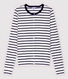 Cardigan iconique en coton rayé Femme