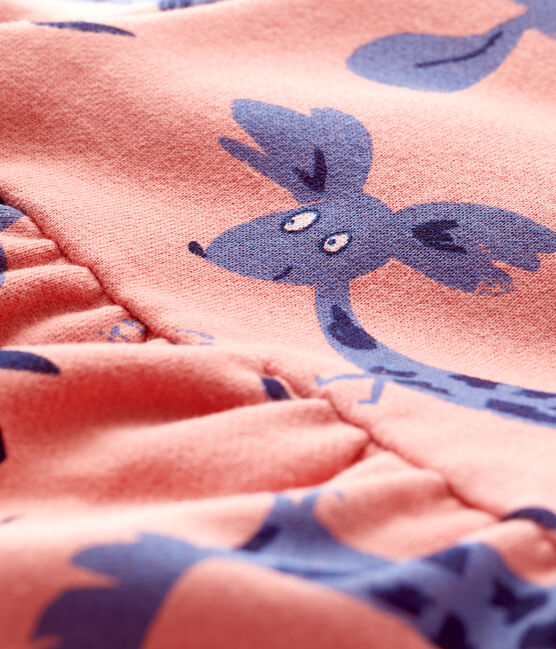 Robe imprimé animaux en molleton bébé rose PAPAYE/ MULTICO