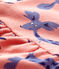 Robe imprimé animaux en molleton bébé rose PAPAYE/ MULTICO