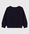 Sweatshirt en molleton enfant fille / garçon bleu SMOKING