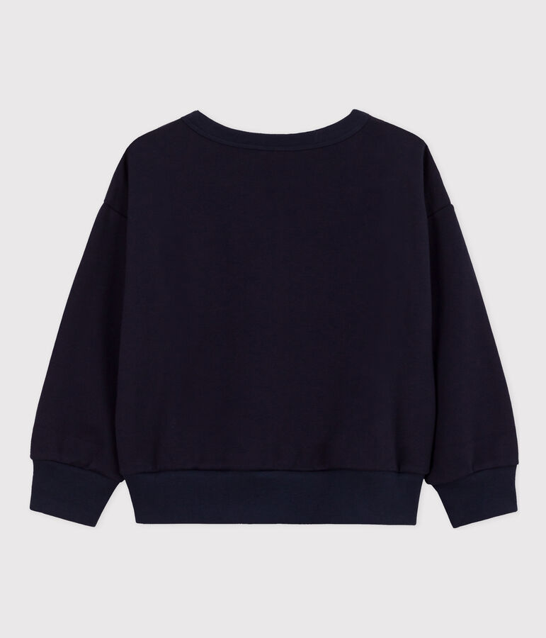 Sweatshirt en molleton enfant fille / gar&ccedil;on bleu SMOKING