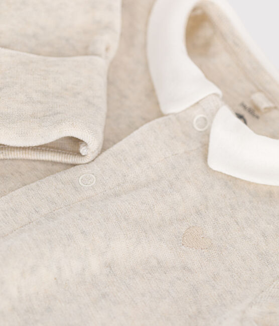 Pyjama en velours bébé beige MONTELIMAR CHINE