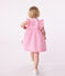 Robe bébé en coton léger sans manches et bloomer, imprimés vichy blanc ECUME/ PETAL