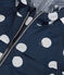 Coupe-vent mi-long polyester recyclé enfant fille bleu MEDIEVAL/blanc MARSHMALLOW