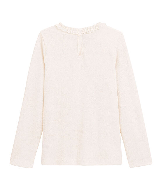 Tee-shirt Manches longues mileraies blanc MARSHMALLOW/rose COPPER