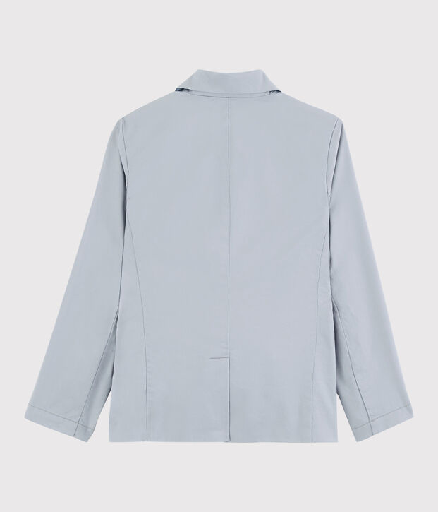 Veste en serge craquante enfant gar&ccedil;on gris