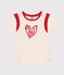 Tee-shirt en jersey enfant fille écru AVALANCHE