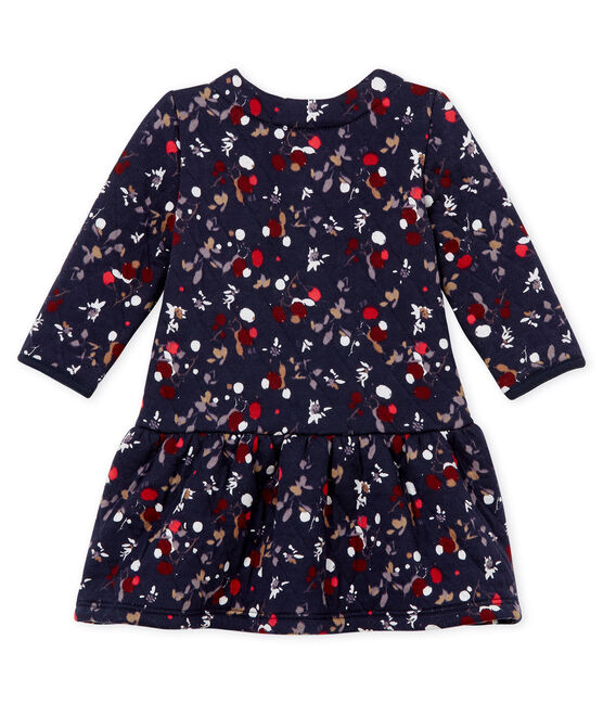 Robe imprimée bébé fille bleu SMOKING/blanc MULTICO CN
