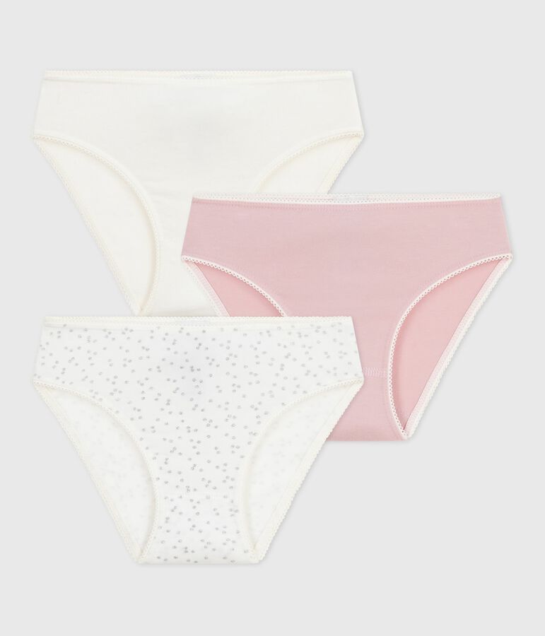 Lot de culottes enfant en coton et &eacute;lasthanne multicouleur