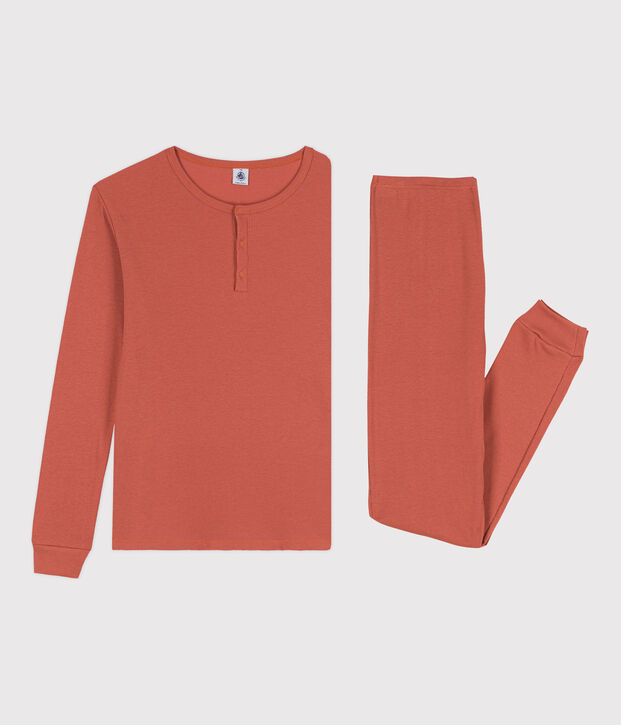 Pyjama en coton et lyocell femme rose