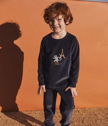 Pyjama Paris petite fille/petit garçon en velours