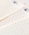 Lot de 3 bodies manches longues coeurs bébé en coton variante 1