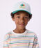 Casquette enfant en coton bleu/multicouleur