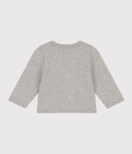 Cardigan en molleton bébé gris CHATON CHINE