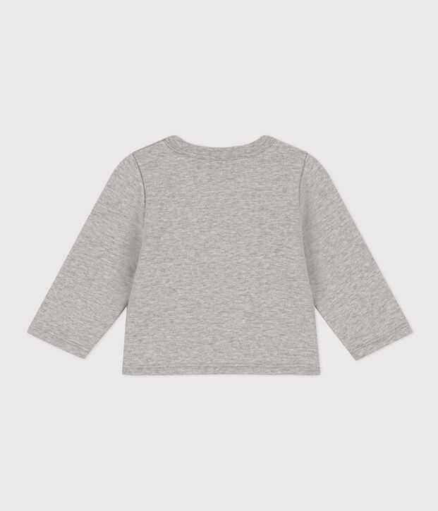 Cardigan en molleton b&eacute;b&eacute; gris