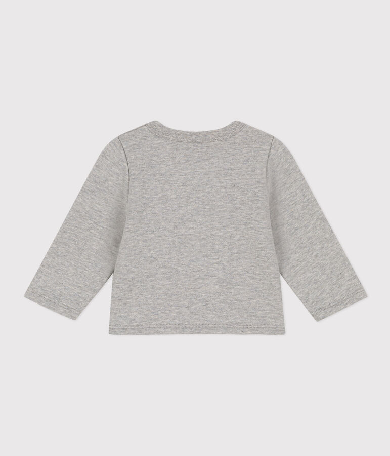 Cardigan en molleton b&eacute;b&eacute; gris