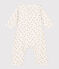 Bodyjama sans pieds bébé en coton rouge MARSHMALLOW/blanc HARISSA