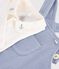 Ensemble salopette et body b&eacute;b&eacute; en coton avec col uni bleu clair